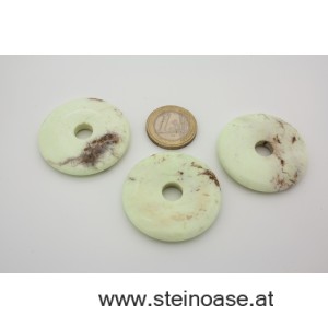 Donut Zitronen Chrysopras 40mm